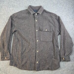 Abercrombie & Fitch Flannel Shirt Jacket Shacket Mens XLT Button-Up Barn Ranch‎